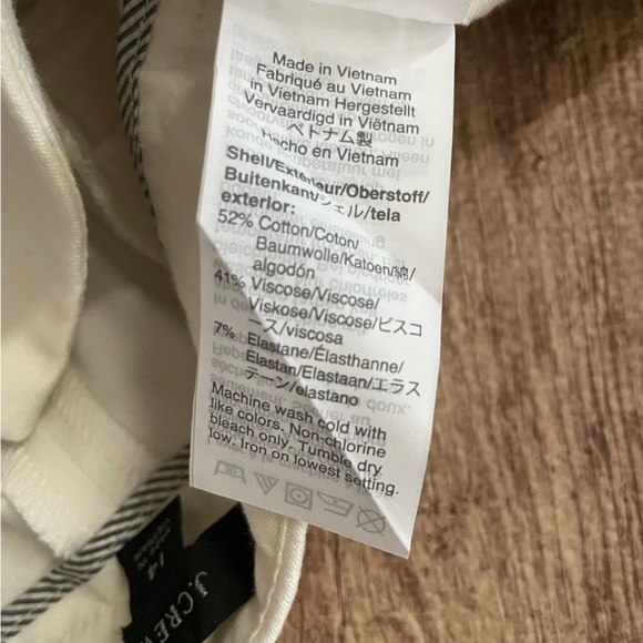 J. Crew Martie Ankle Pants in Ivory Size14 - Picture 4 of 4